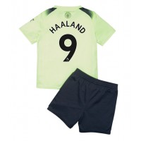 Manchester City Erling Haaland #9 Tredje sæt Børn 2022-23 Kortærmet (+ Korte bukser)
